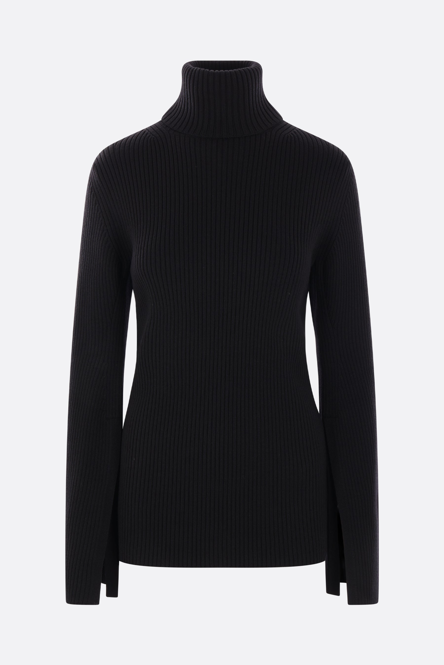 rib wool turtleneck