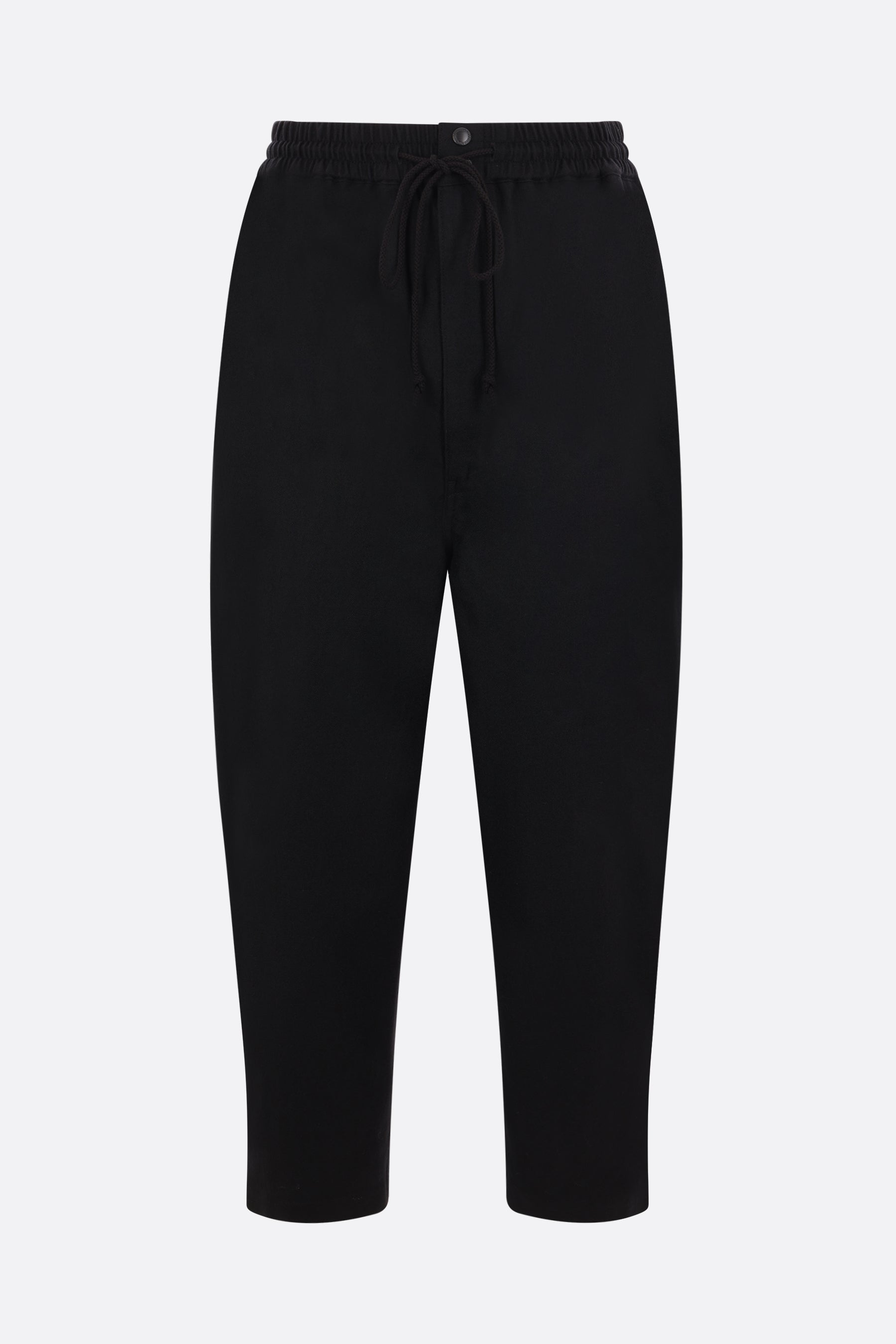 loose-fit wool trousers