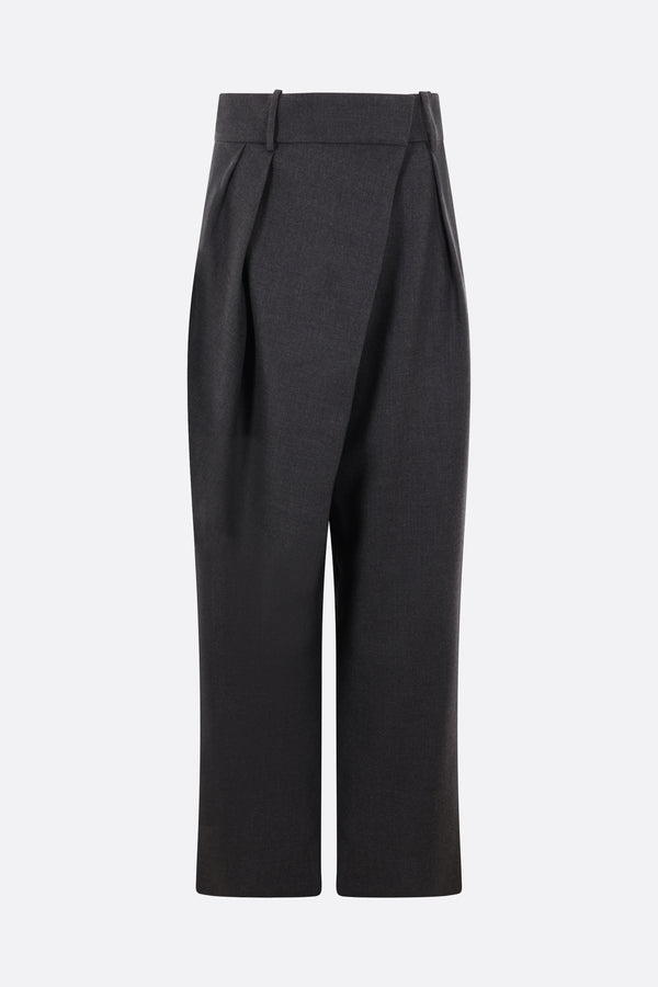 wool wrap trousers