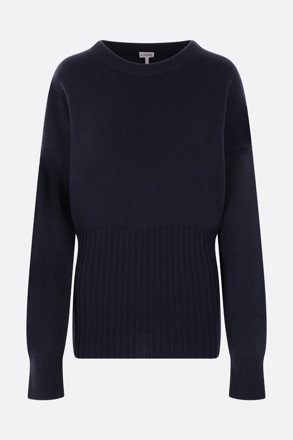 ribbed wool sweater