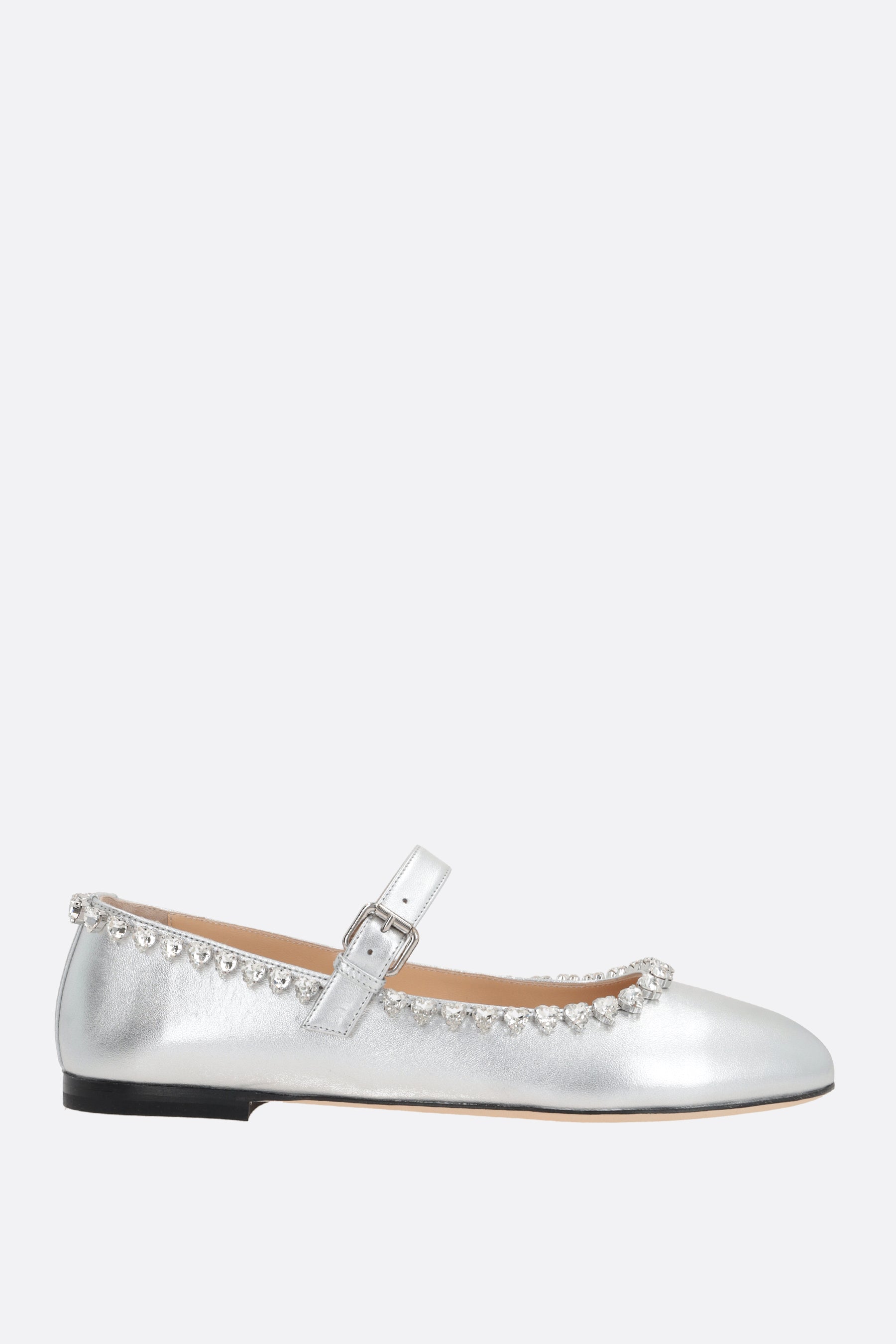 Audrey laminated nappa mary-jane ballerinas