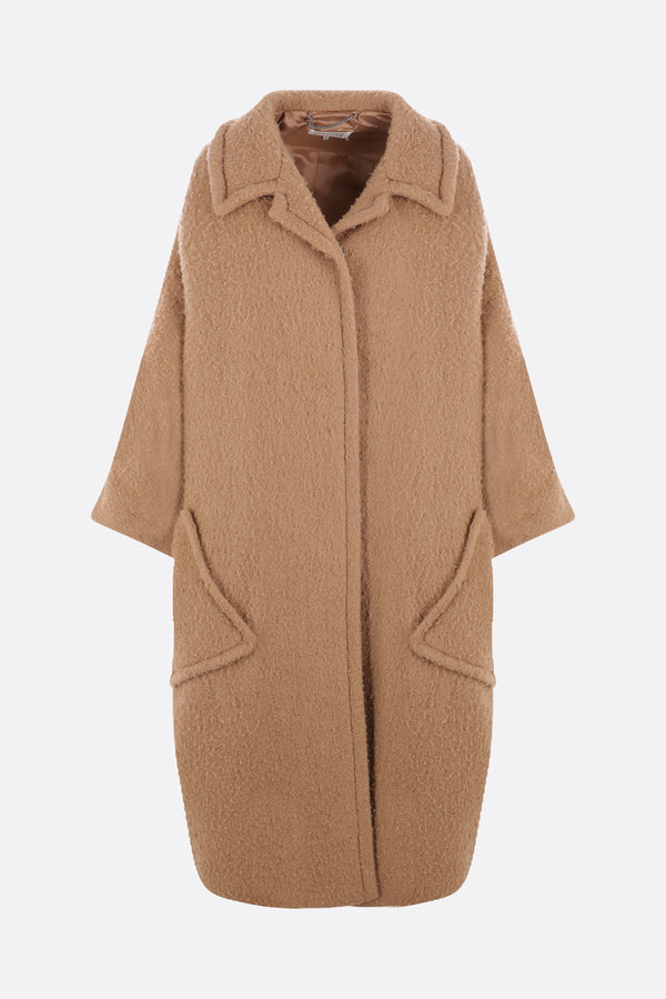 bouclé oversize coat