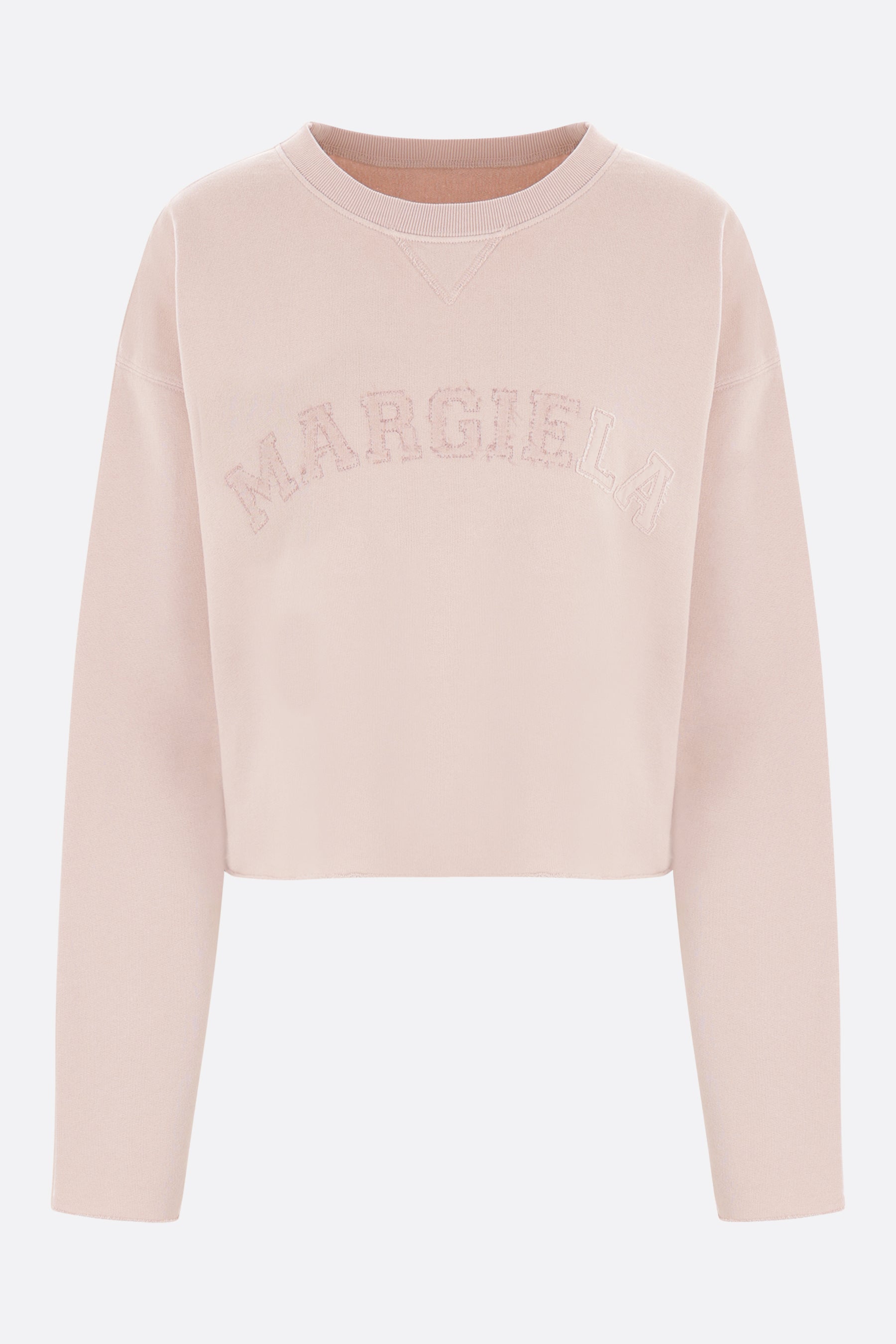 jersey cropped sweatshirt