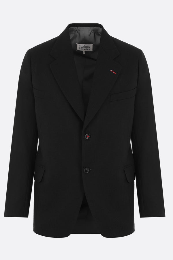 single-breasted wool jacket