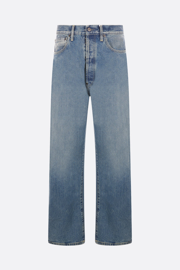 jeans a gamba dritta in denim