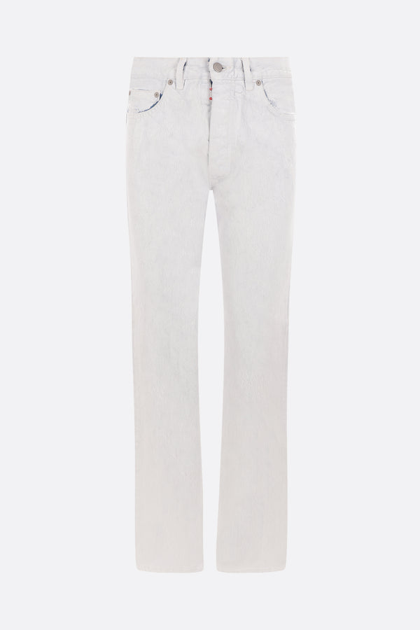 straight-leg jeans in Bianchetto denim