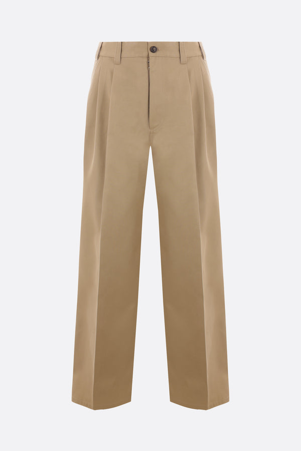 wide-leg drill trousers