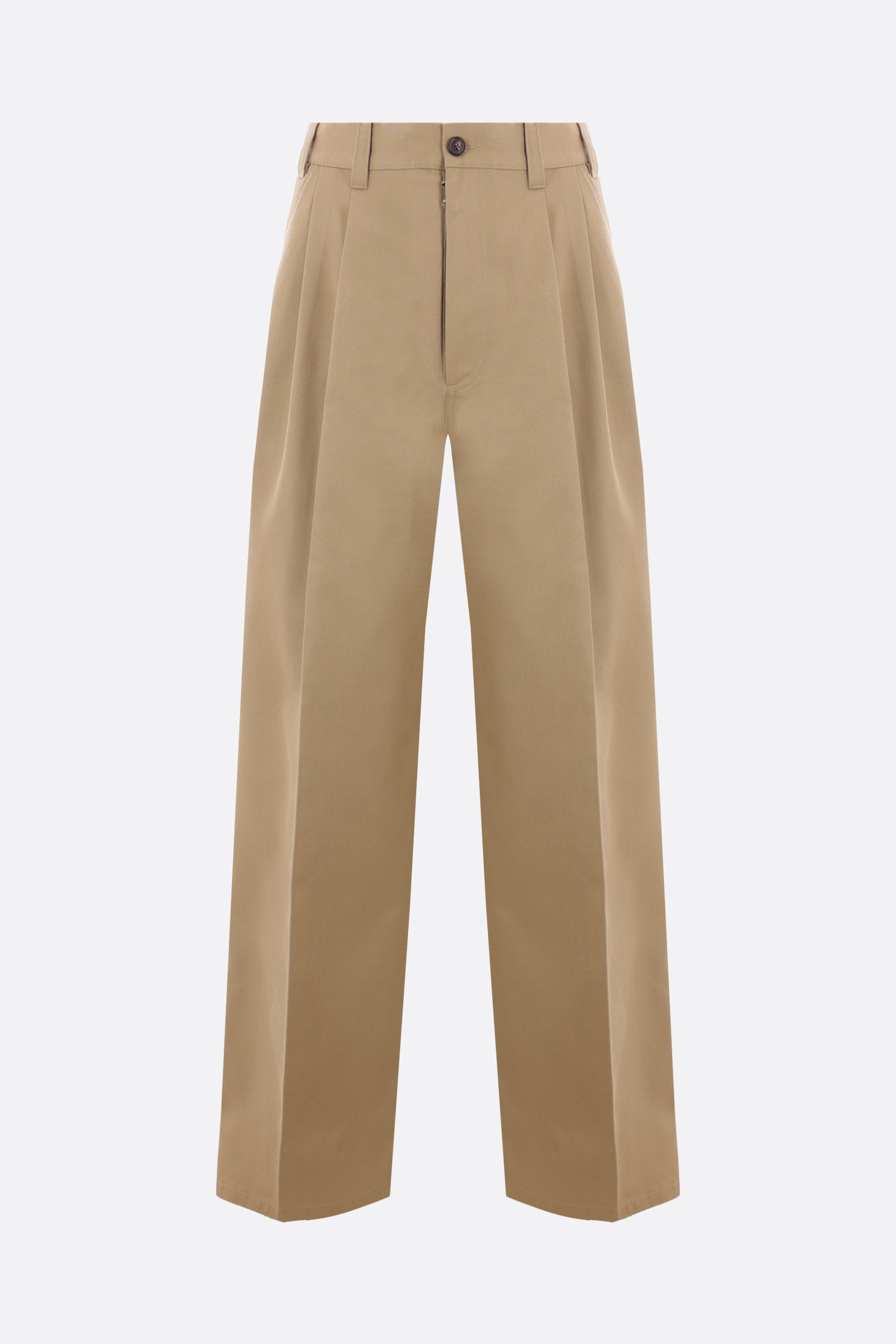 wide-leg drill trousers