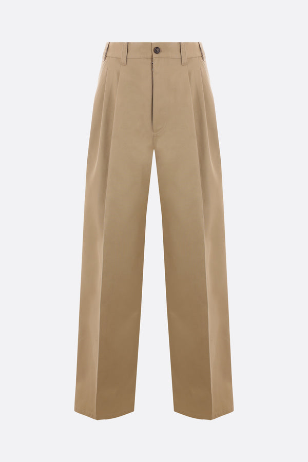 wide-leg drill trousers