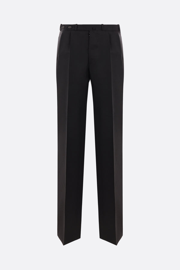 mohair wool darted trousers