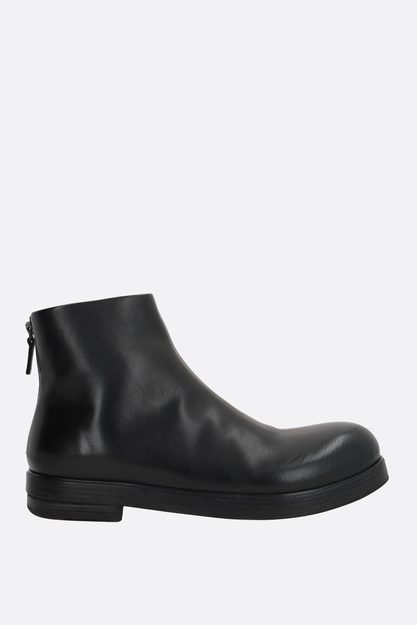 Zucca Zeppa smooth leather ankle boots