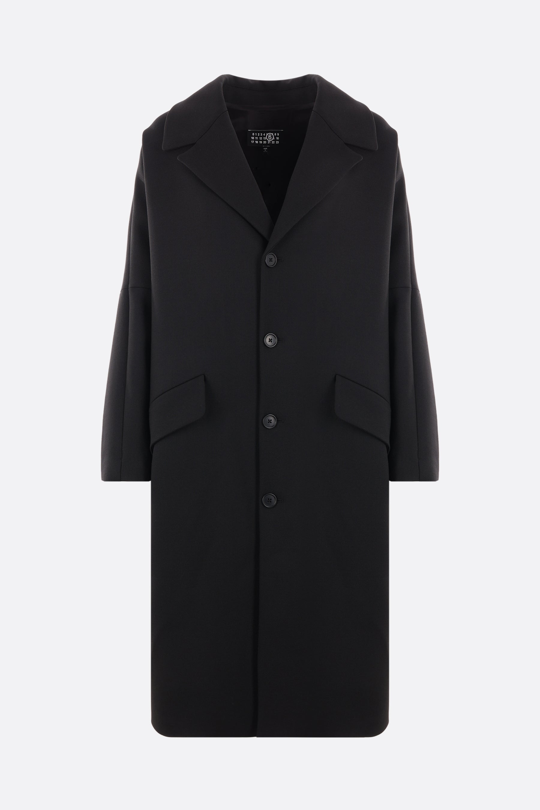 gabardine oversize coat