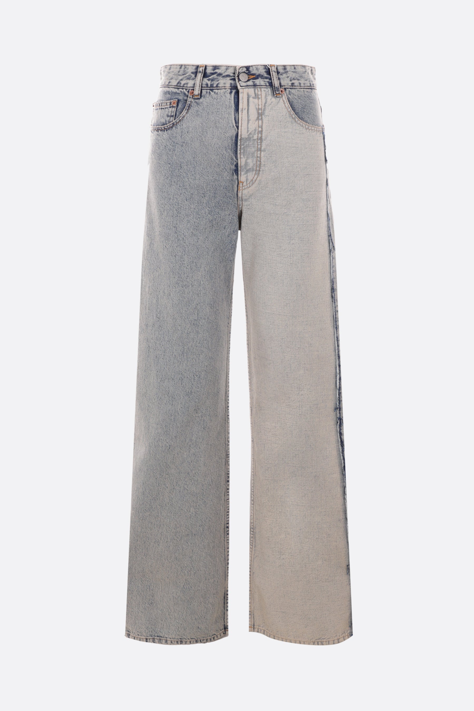 destructured denim jeans