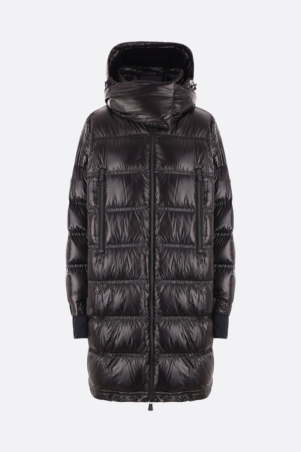 Rochelairs shiny nylon oversize down jacket