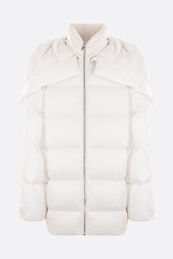 Cyclopic nylon oversize down jacket