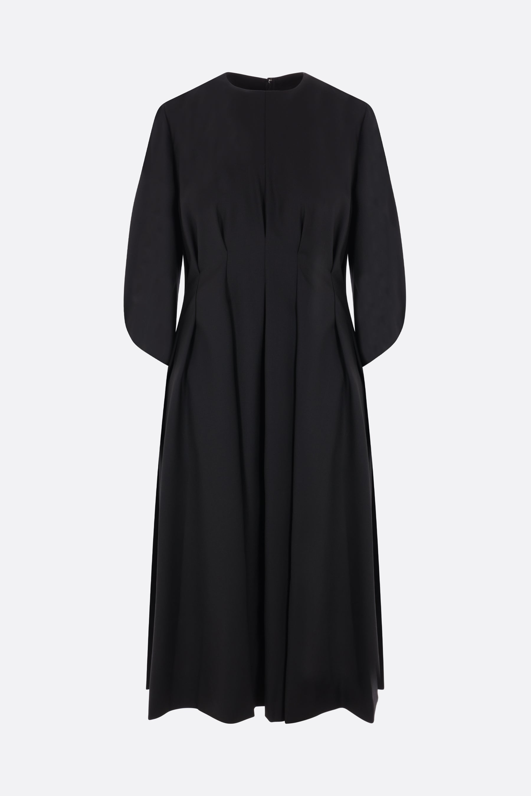 wool and cashmere pleated dress