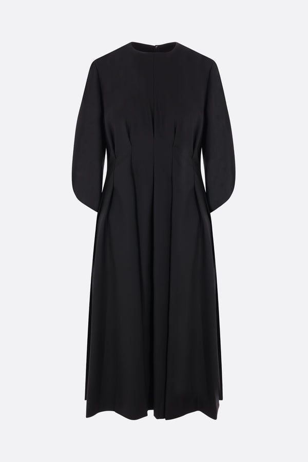 wool and cashmere pleated dress