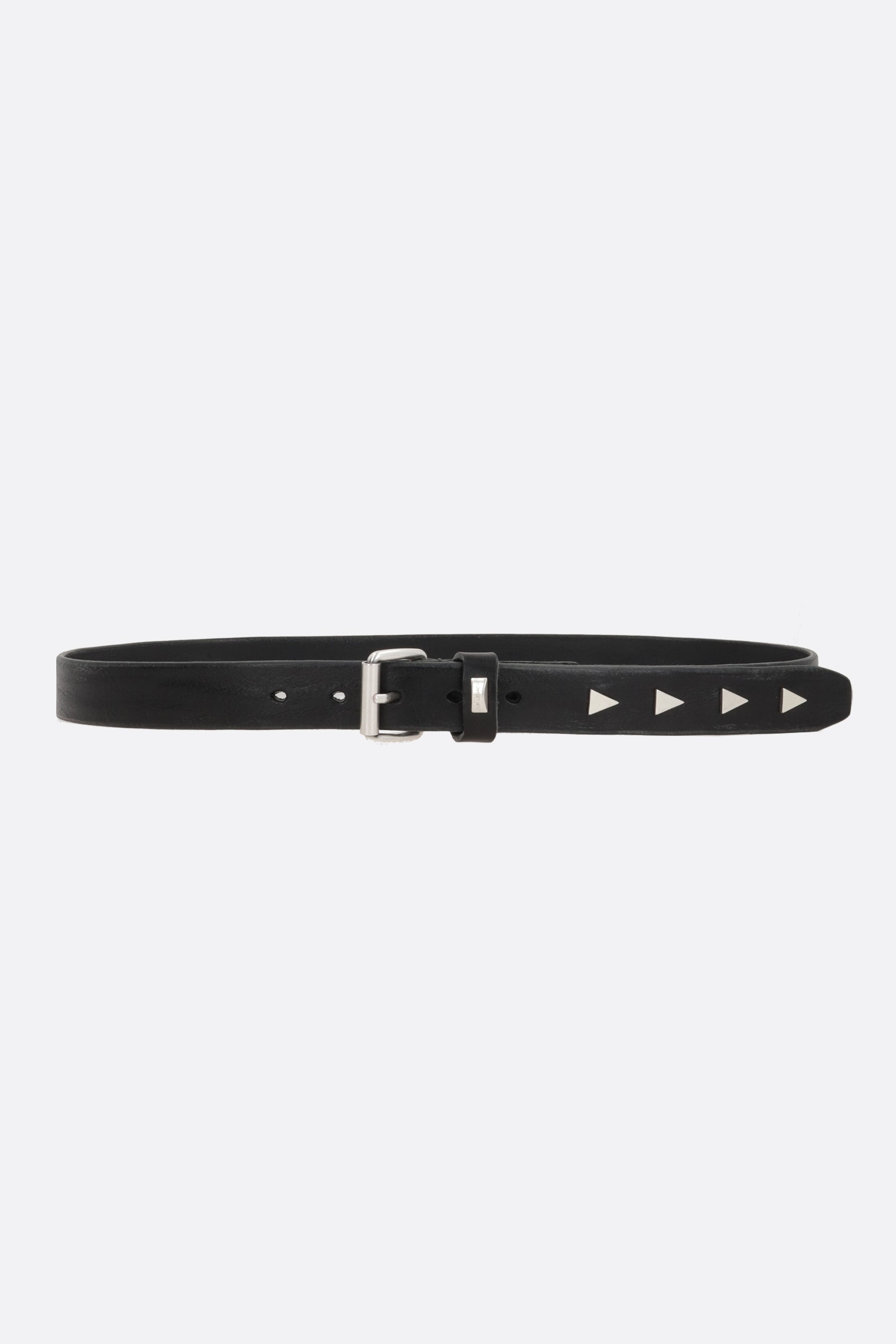 Arrow Head smooth leather belt