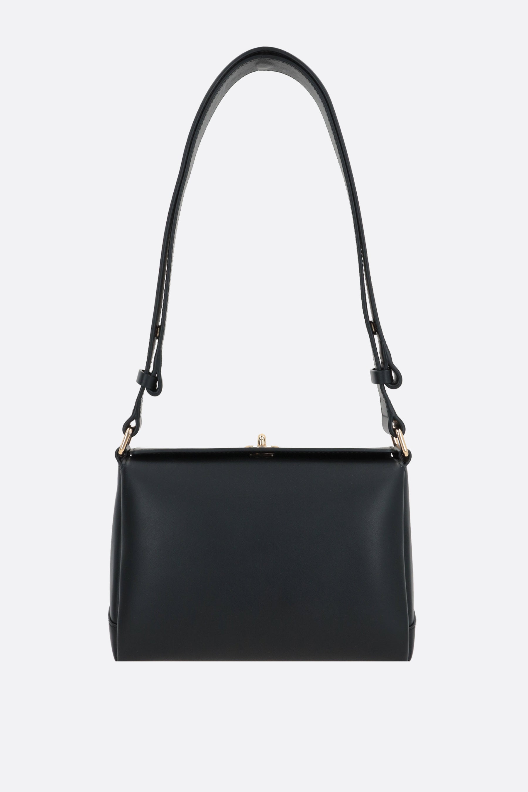 smooth leather shoulder bag