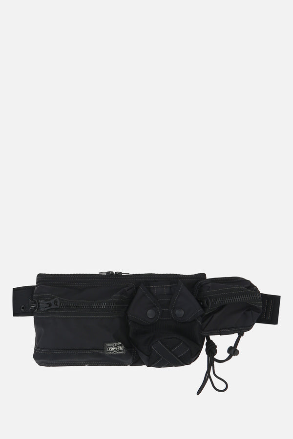 All nylon belt bag with pockets