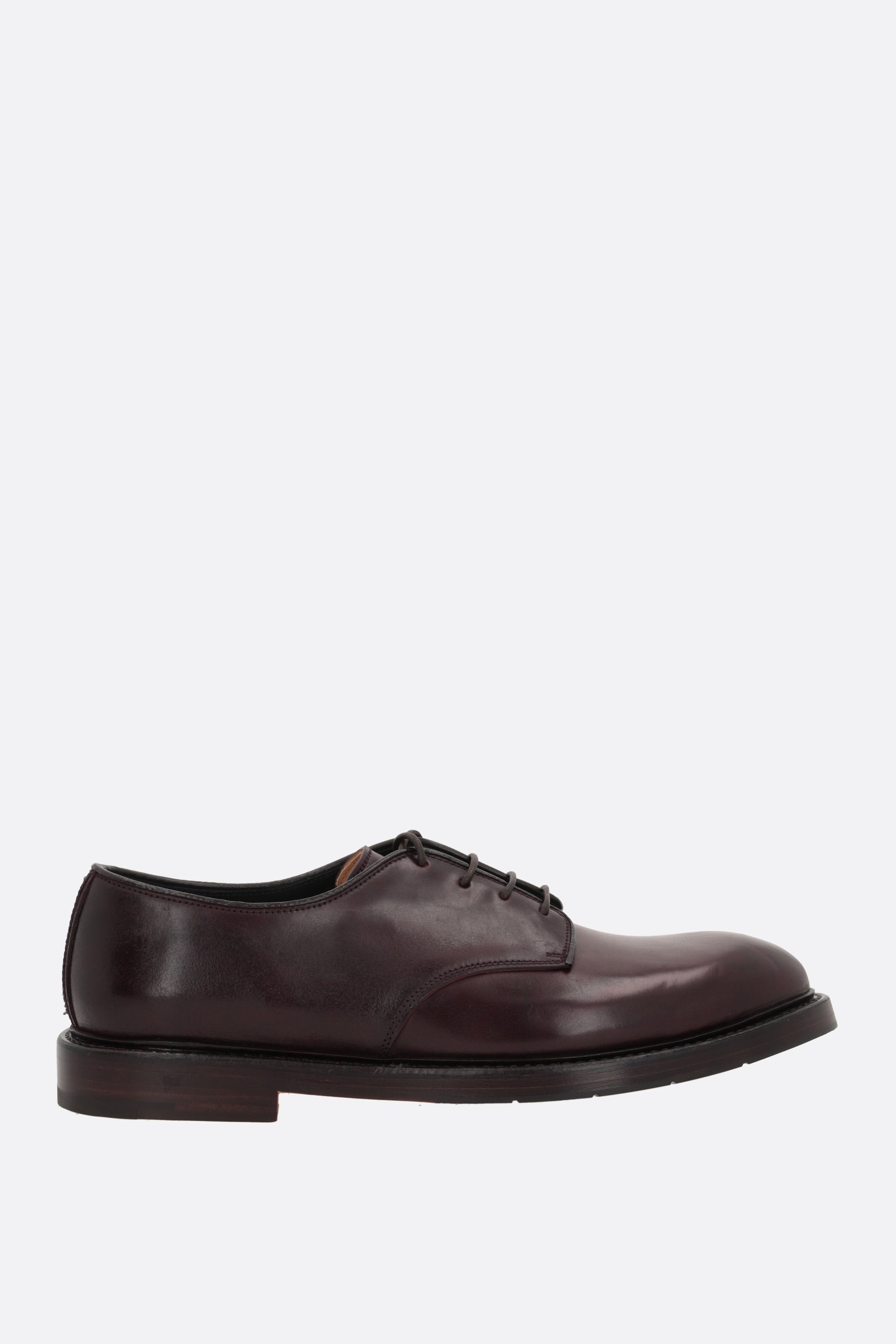 smooth leather derby shoes