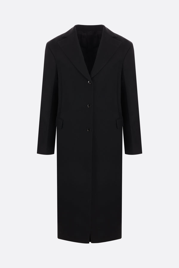 single-breasted wool coat