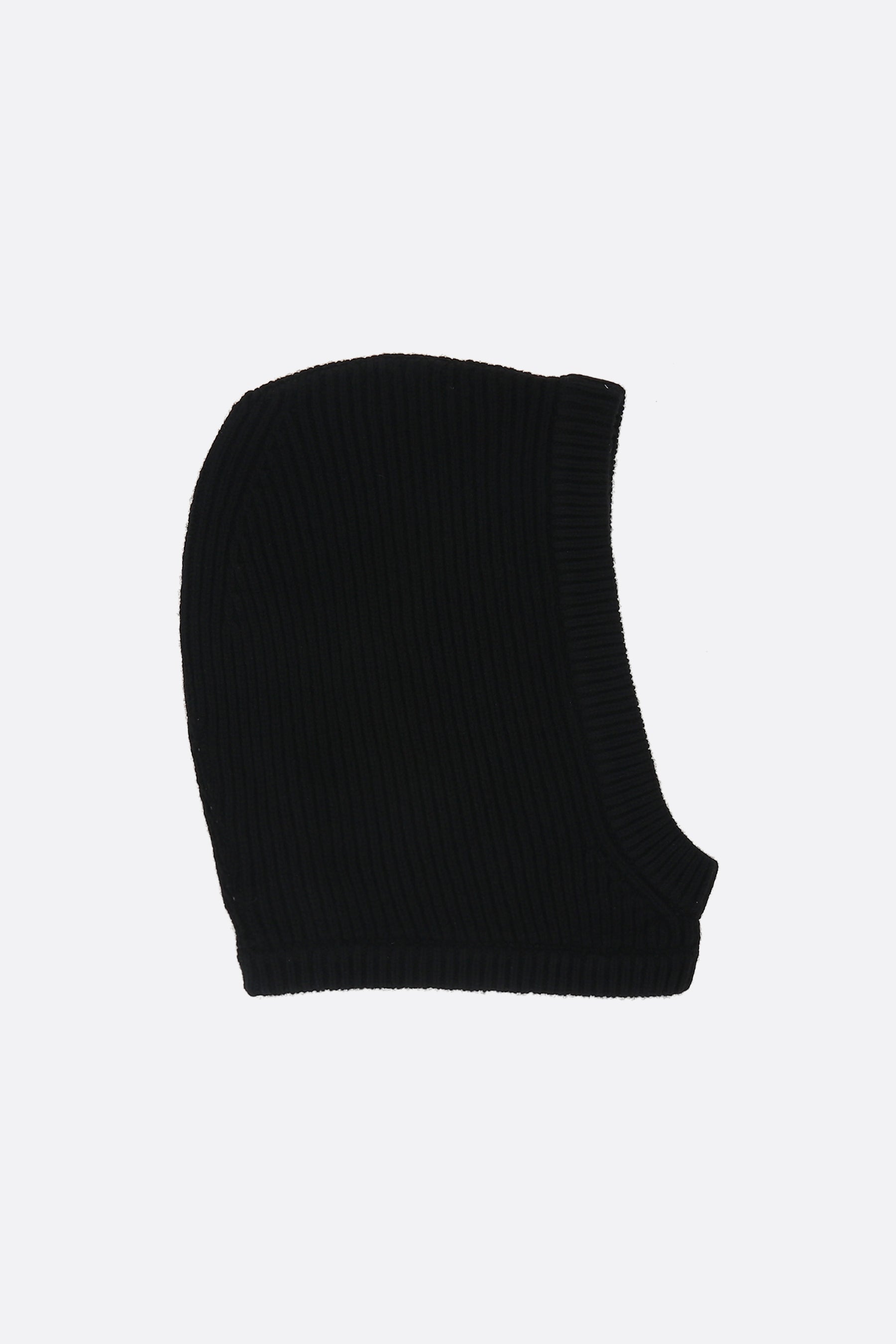 ribbed cashmere hood