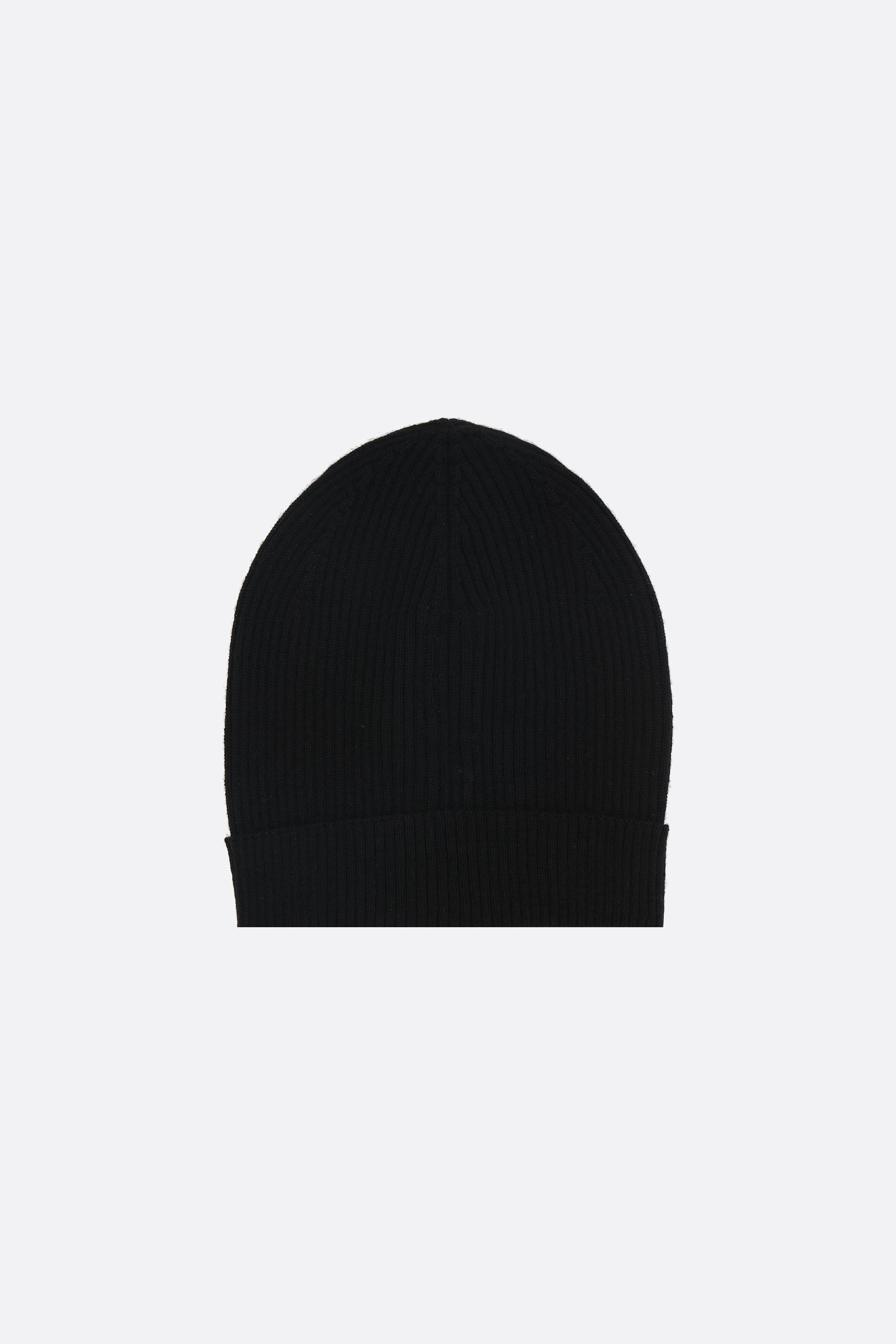 ribbed wool beanie