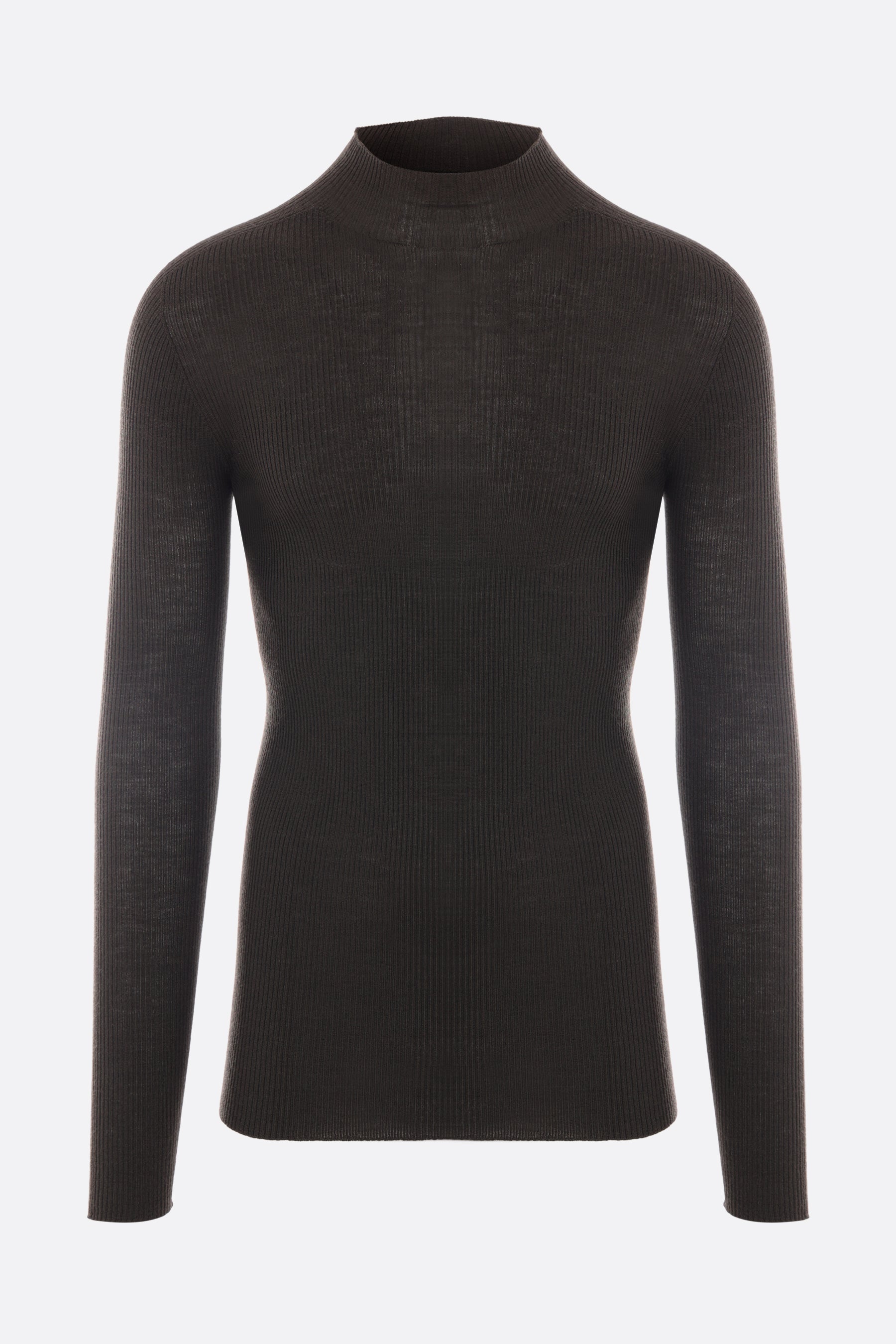 ribbed wool pullover