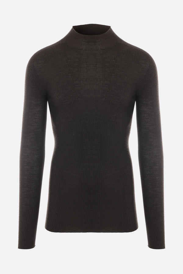 ribbed wool pullover