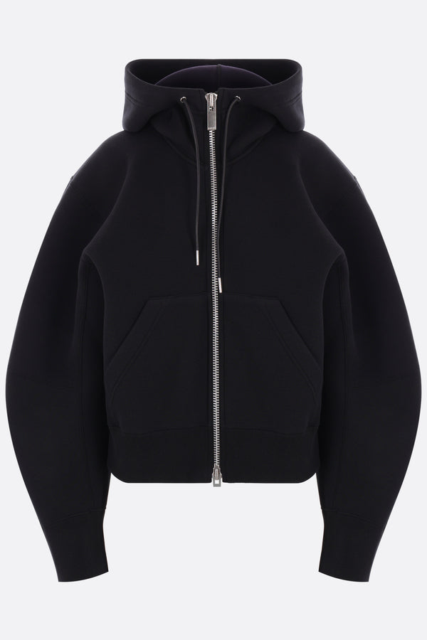 felpa full-zip in jersey