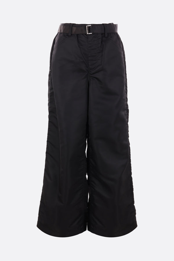 loose-fit twill trousers