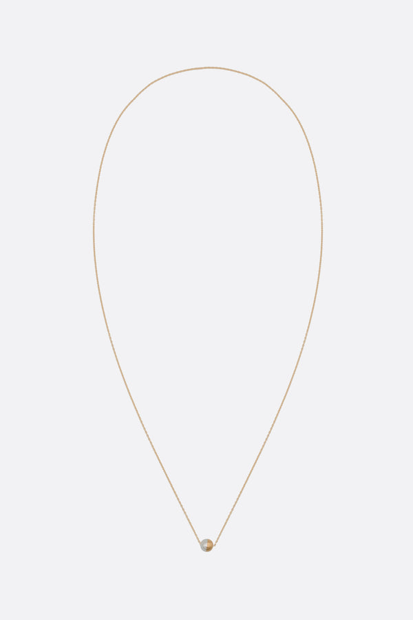 Half Pearl 90° chain necklace