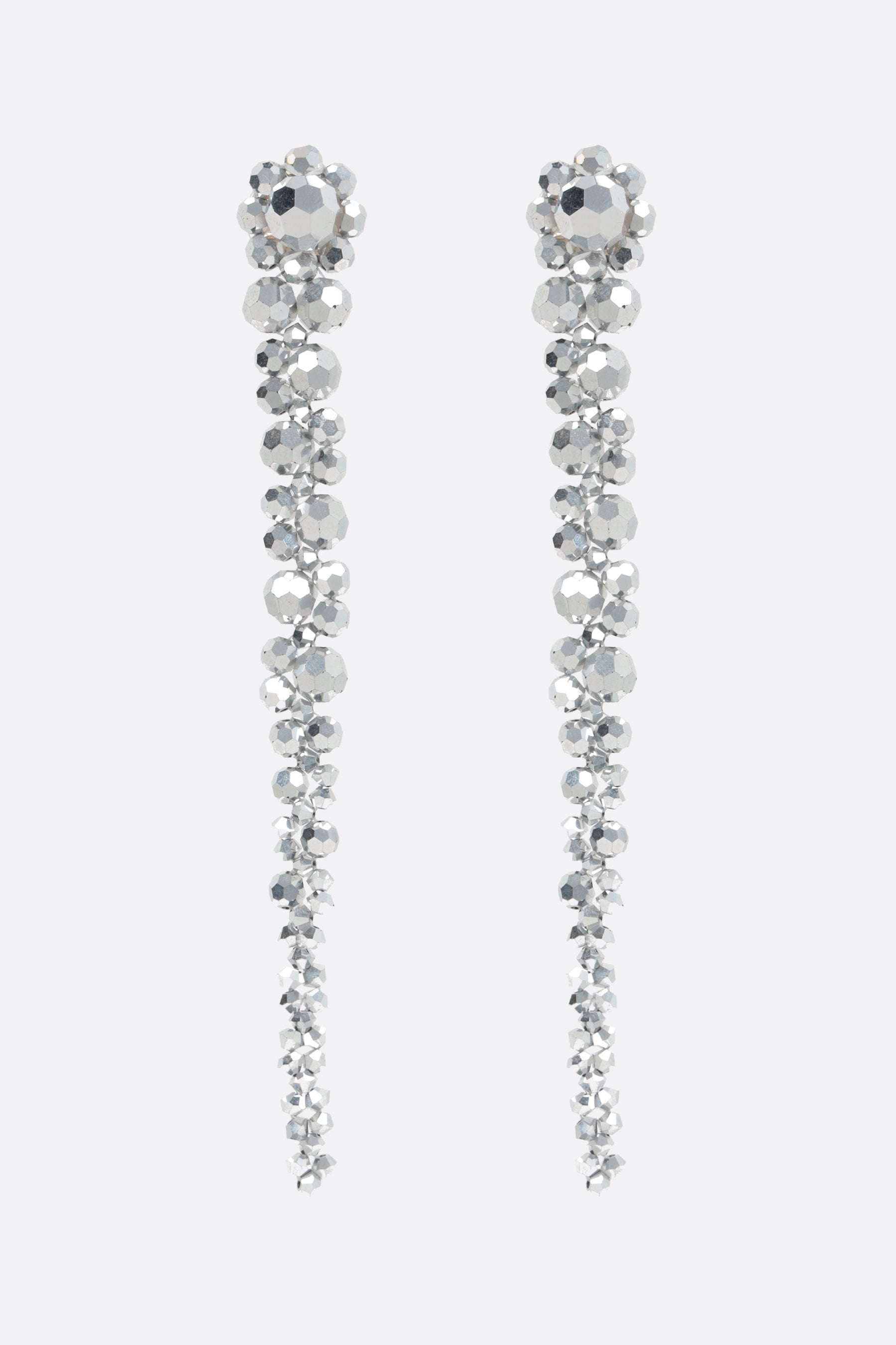 crystal-embellished drip earrings