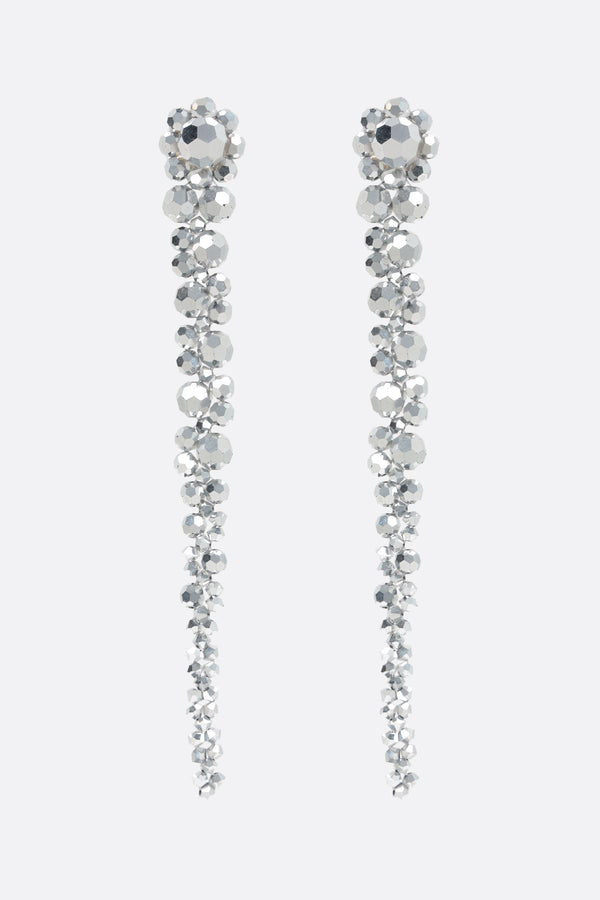 crystal-embellished drip earrings