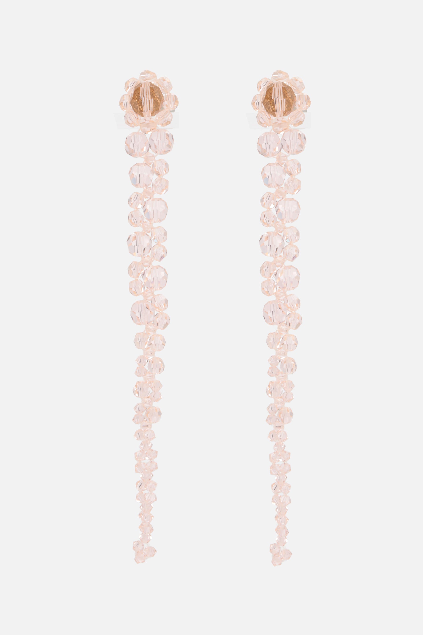 crystal-embellished drip earrings