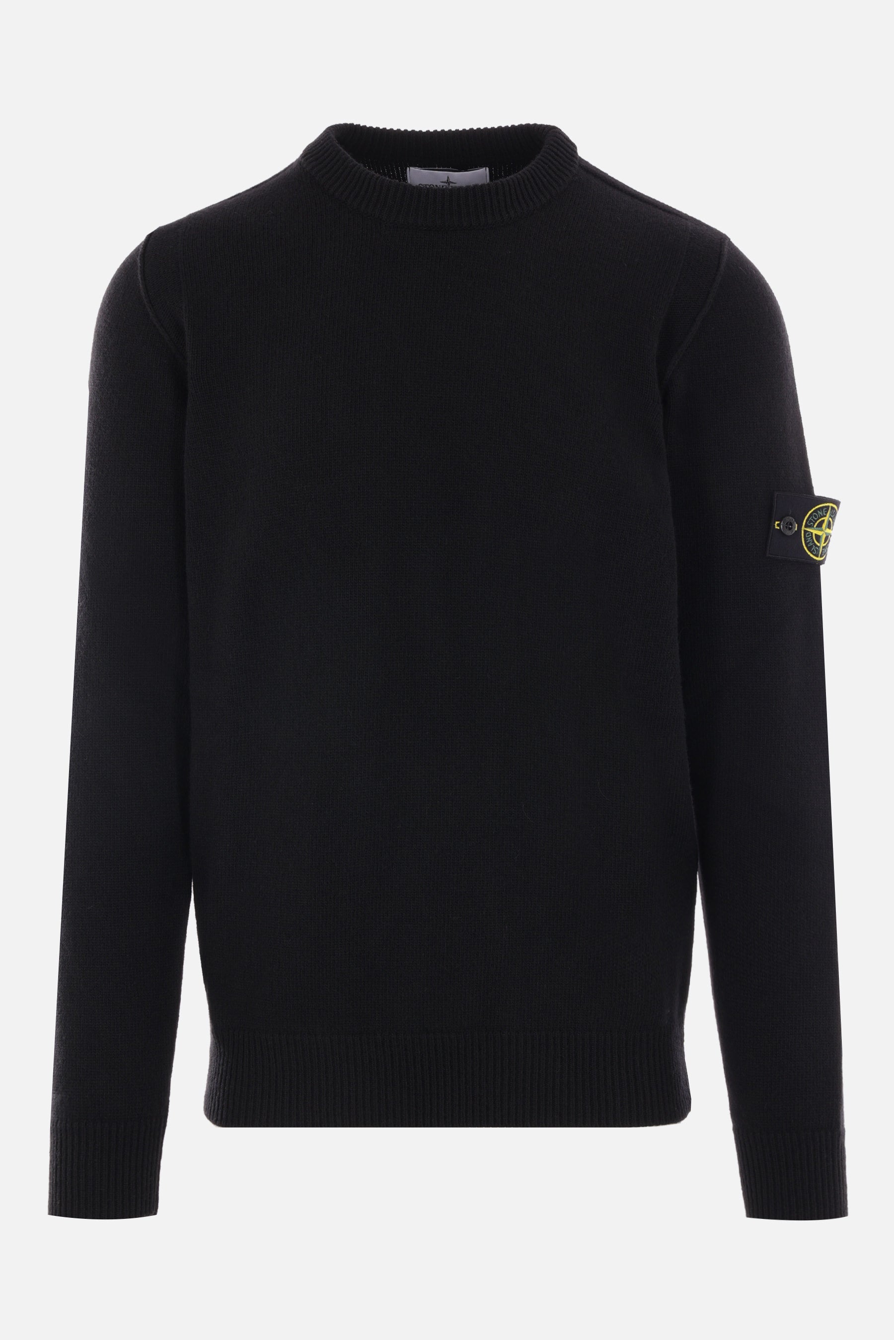 logo badge wool pullover