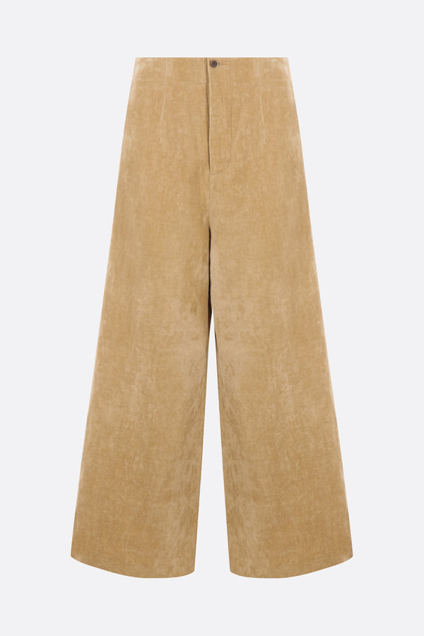 Punnet wide-leg velvet trousers