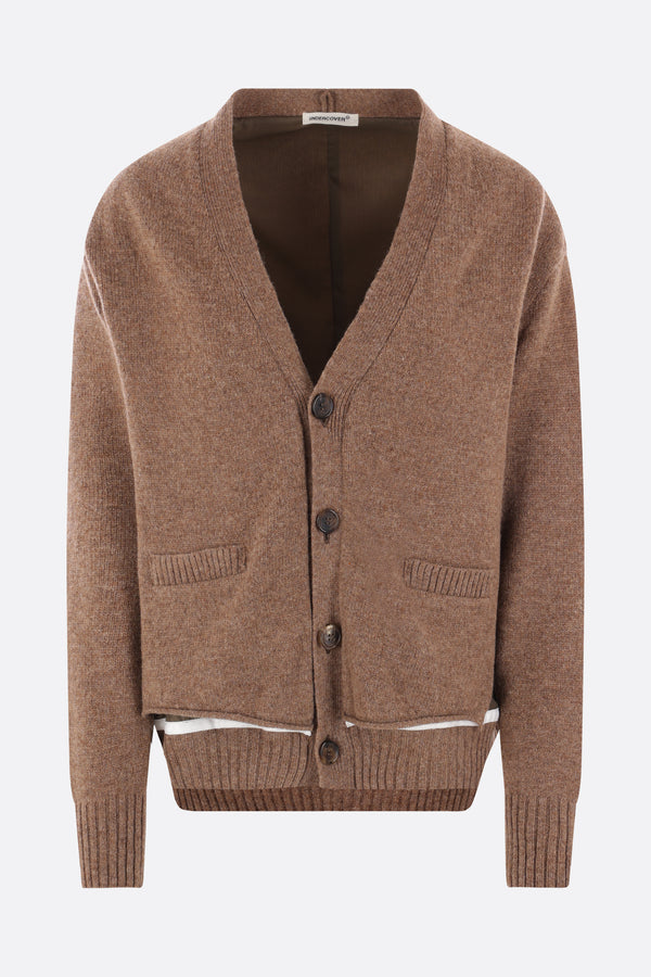 wool destructured cardigan