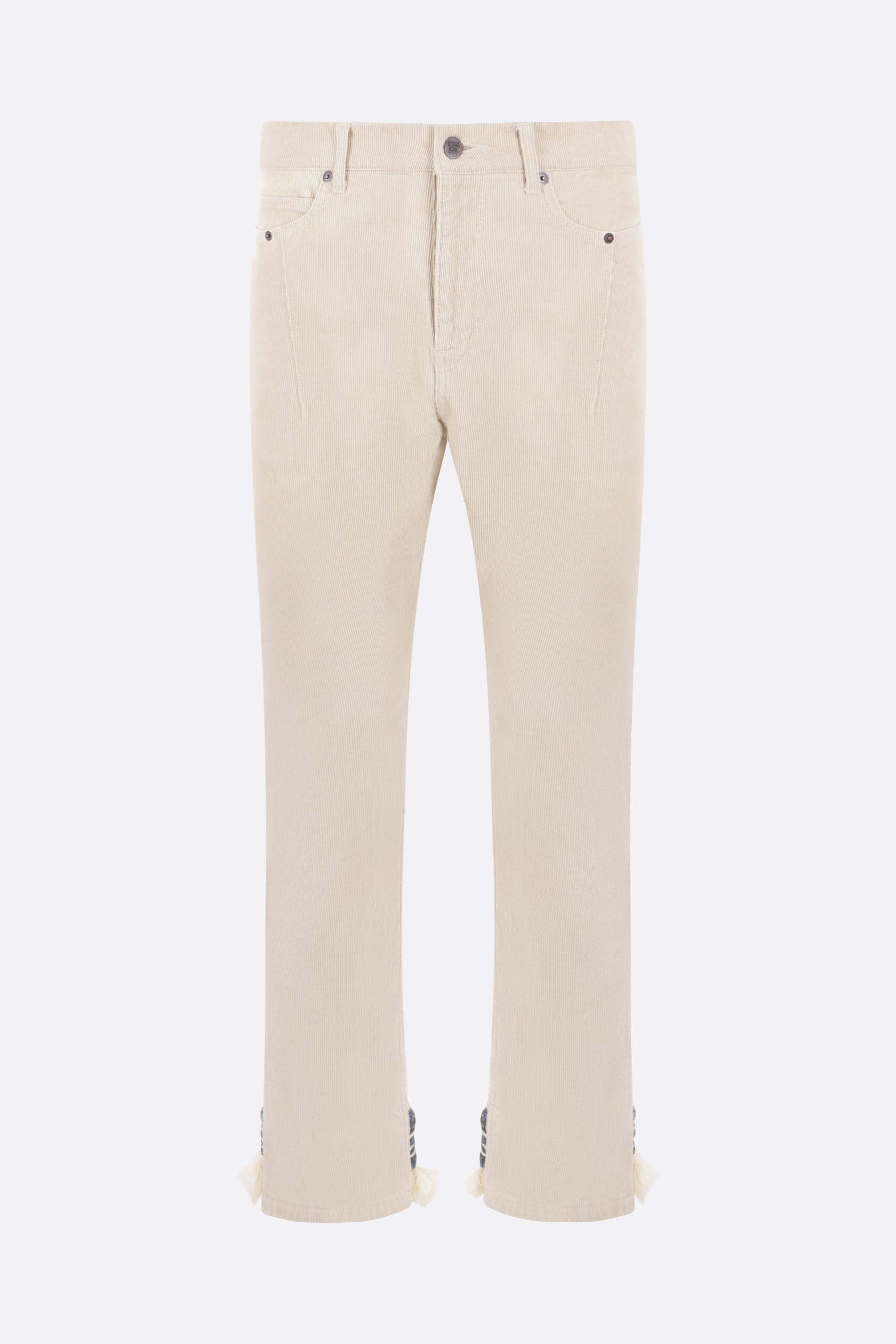 corduroy trousers with trimmings