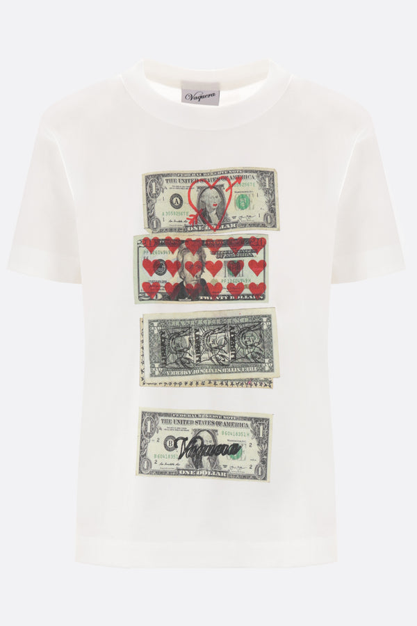 Scattered Dollars cotton t-shirt