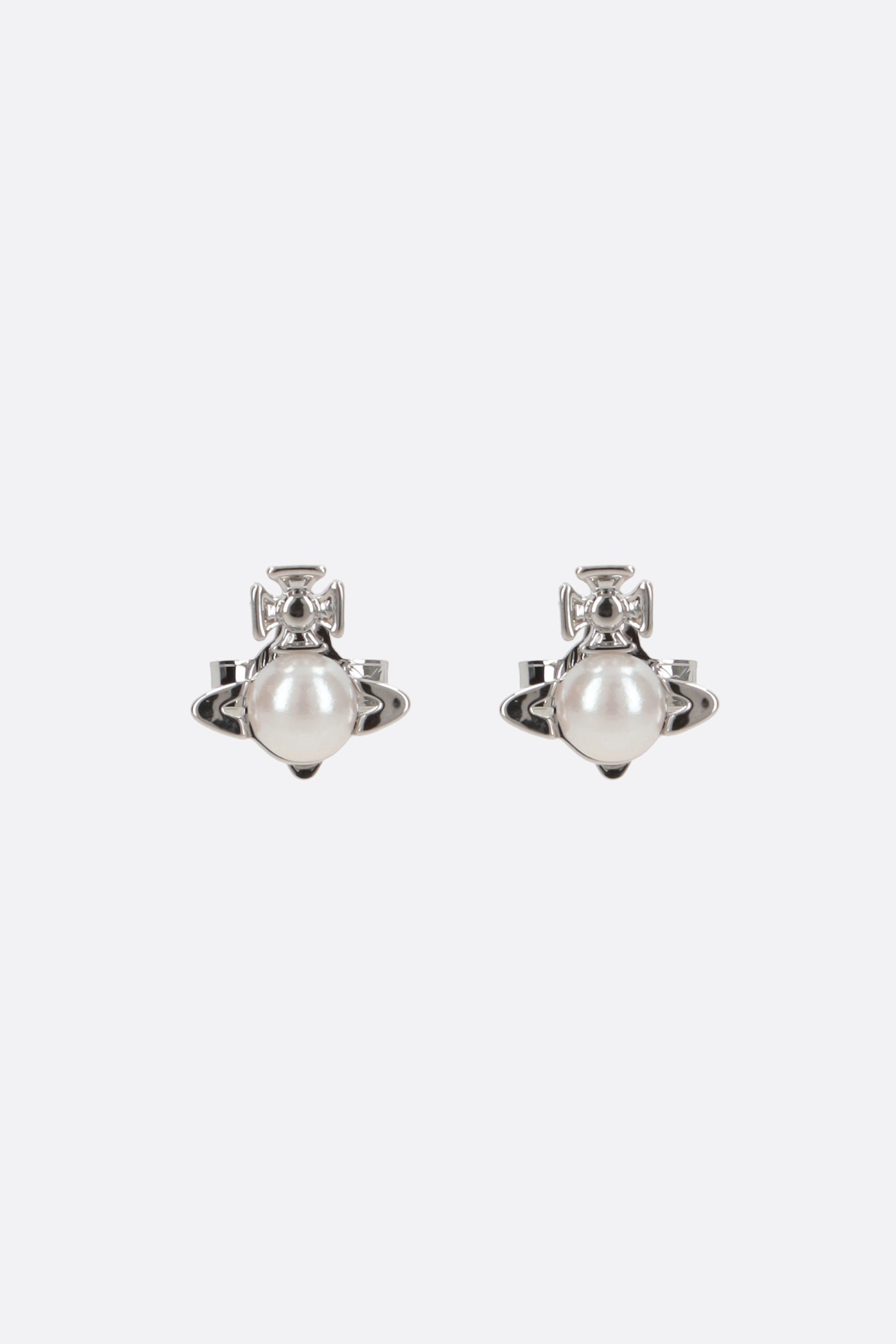 Balbina Pearl brass earrings