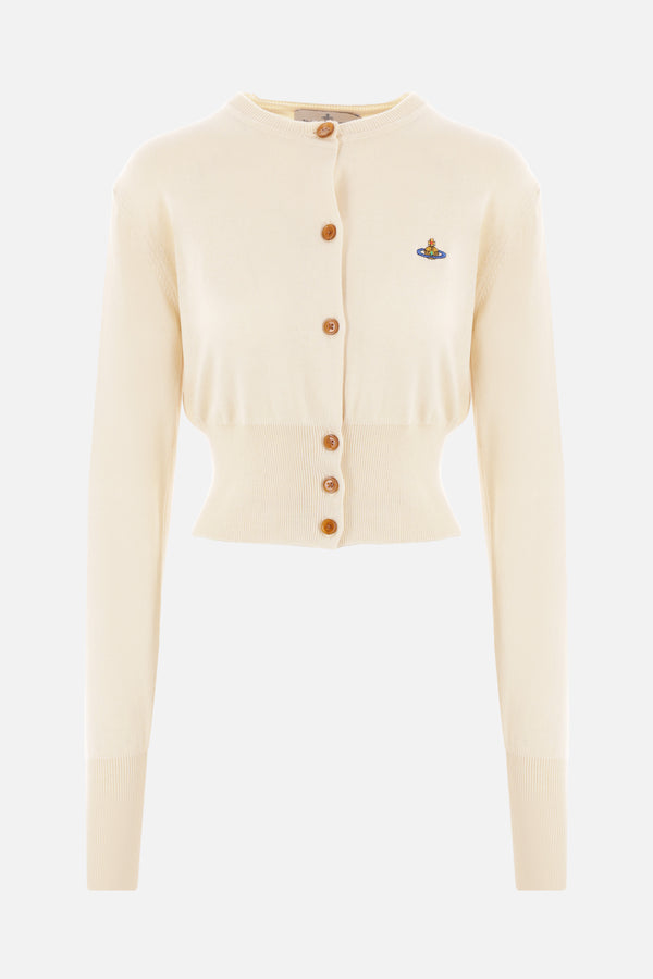 Bea cotton and cashmere cropped cardigan