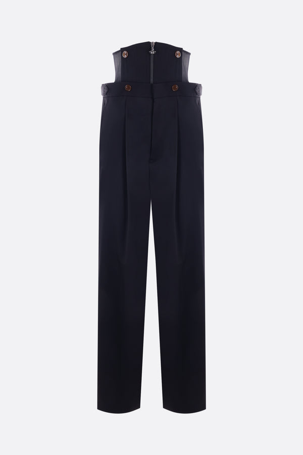 Long Macca Corset wool trousers