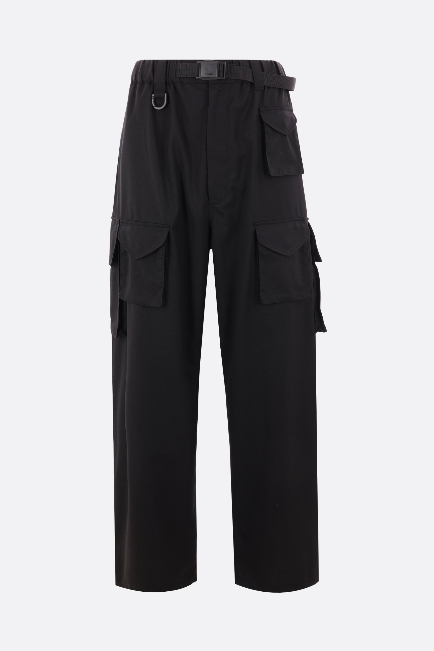 technical wool cargo trousers