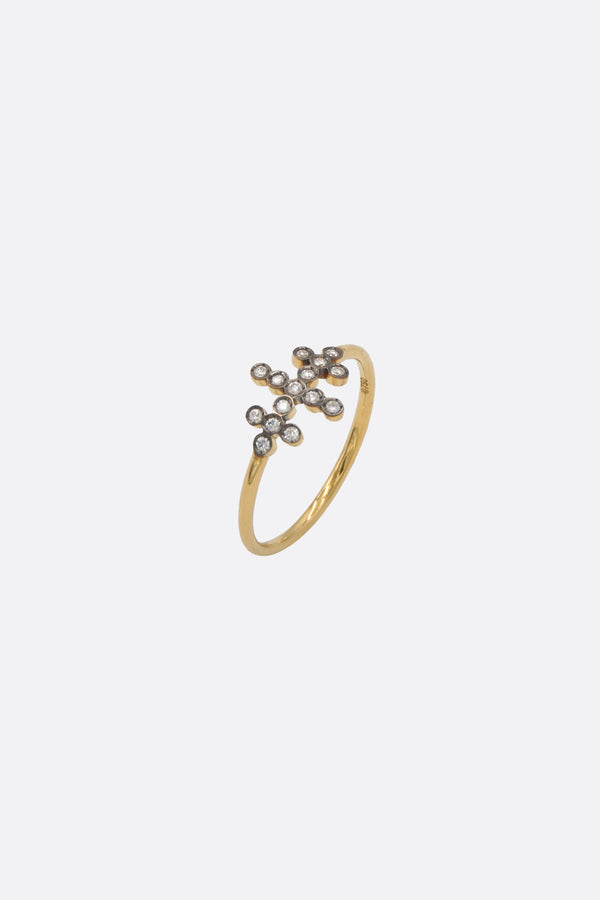 Three Lines 18k gold ring