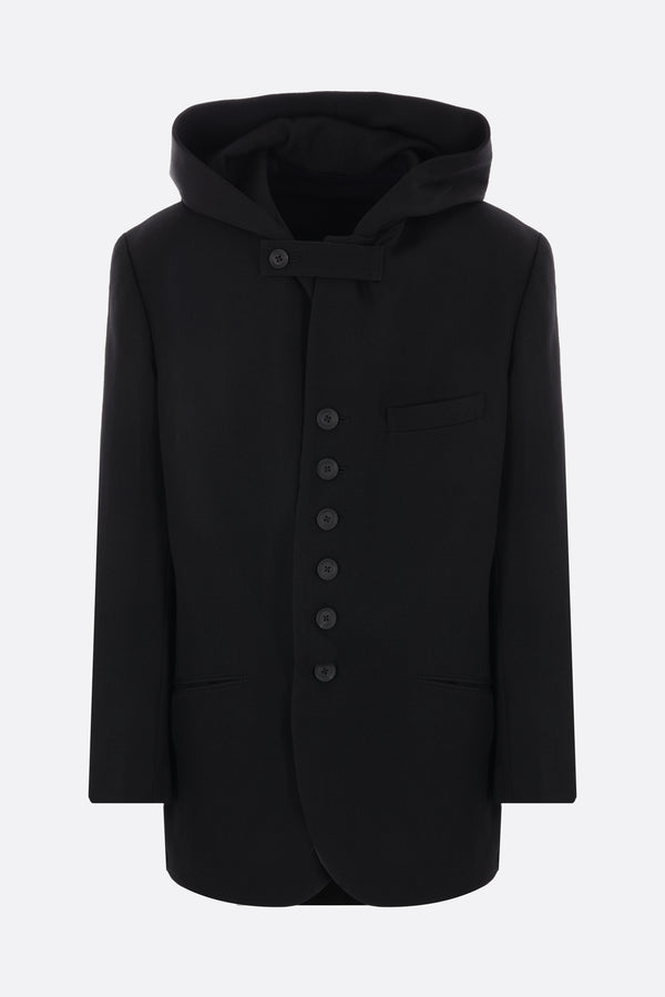 wool hooded jacket