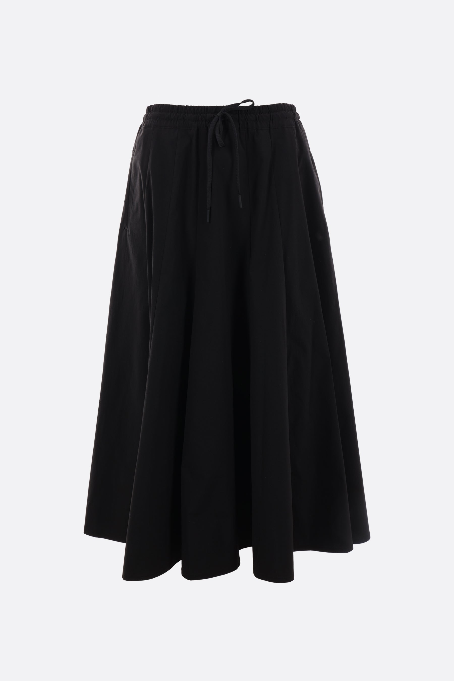 nylon paneled circle skirt