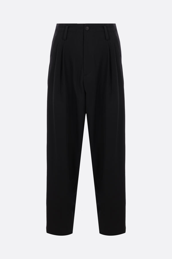 wool darted trousers