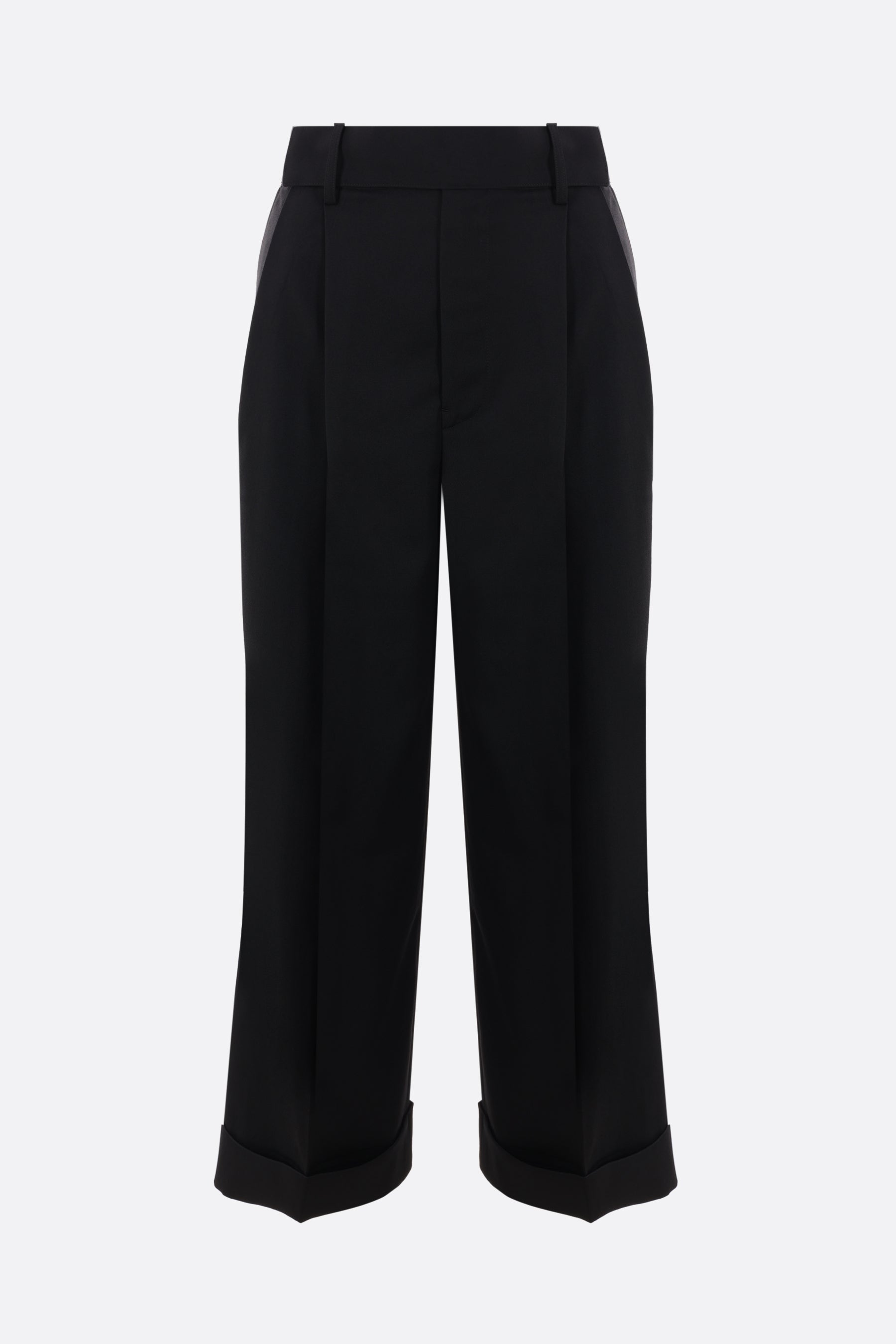 baggy-fit wool trousers